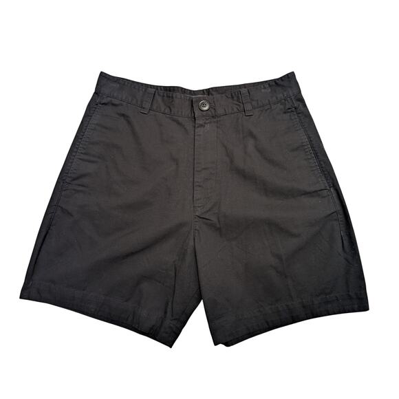 COS Women's Twill Chino Shorts Black 28R 100% Cotton Classic Summer Normcore - Picture 1 of 5